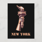Torch der Freiheit, New York Postkarte (Vorderseite)