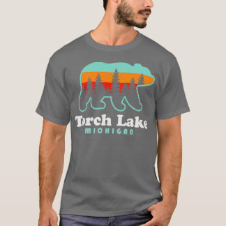 Torch Lake Beach Urlaub Michigan Bärenbaum T-Shirt
