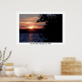 Torch Lake Sunset Poster (Küche)