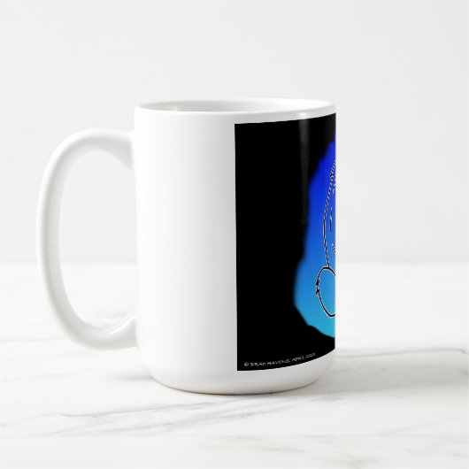 Torch Schwanz Radio Show Design #2 auf einer Kaffe Kaffeetasse (Links)