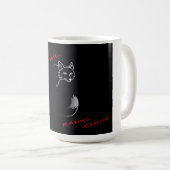 Torch Schwanz Radio Show Design #3 auf einer Kaffe Kaffeetasse (VorderseiteRechts)