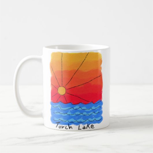 Torch See-Sonnenaufgang Kaffeetasse (Links)
