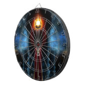 Torch Stone Tower Fraktal Art Dartscheibe (Vorderseite rechts)