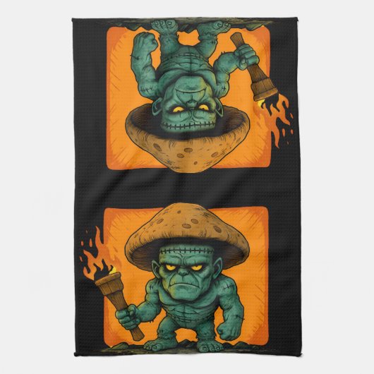 Torch & Temper – Mushroom Beast Design Geschirrtuch (Vertikal)