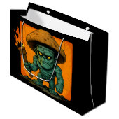 Torch & Temper – Mushroom Beast Design Große Geschenktüte (Vorderseite Schrägansicht)