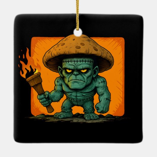 Torch & Temper – Mushroom Beast Design Keramikornament (Rückseite)