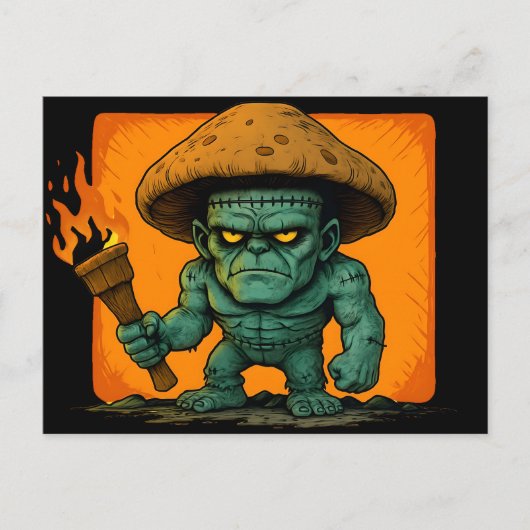 Torch & Temper-Pilz-Bestie Feiertagspostkarte (Vorderseite)