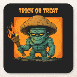 Torch & Temper-Pilz-Bestie Rechteckiger Pappuntersetzer