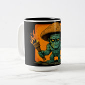 Torch & Temper-Pilz-Bestie Zweifarbige Tasse (Vorderseite Links)