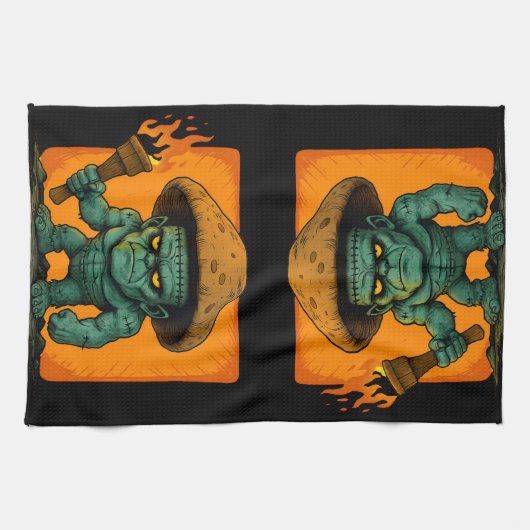 Torch & Temper – Pilz-Biest-Design Geschirrtuch (Horizontal)