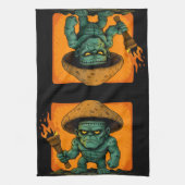 Torch & Temper – Pilz-Biest-Design Geschirrtuch (Vertikal)