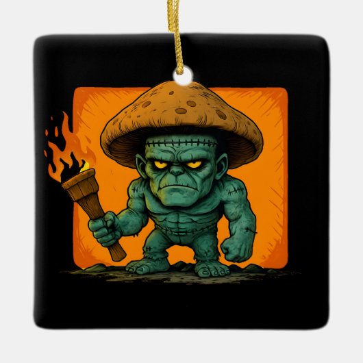 Torch & Temper – Pilz-Biest-Design Keramikornament (Vorderseite)