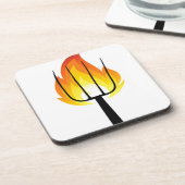 Torch und Pitchfork Getränkeuntersetzer (Linke Seite)