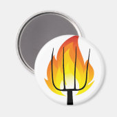 Torch und Pitchfork Magnet (Vorderseite/Rückseite)