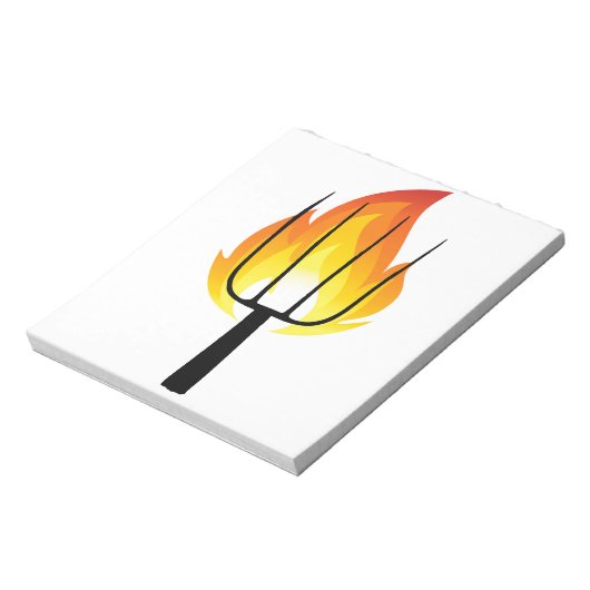 Torch und Pitchfork Notizblock (Rotiert)