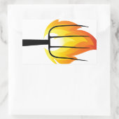 Torch und Pitchfork Rechteckiger Aufkleber (Tasche)