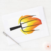 Torch und Pitchfork Rechteckiger Aufkleber (Umschlag)