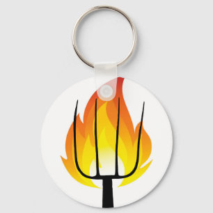 Torch und Pitchfork Schlüsselanhänger