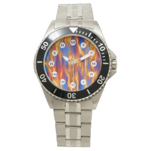 Torched (Roman Face) von Kenneth Yoncich Armbanduhr