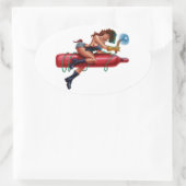 Torchin Ovaler Aufkleber (Tasche)