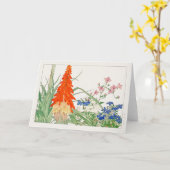 Torchlilie, Lobelia von Tanigami Konan Karte (Gelbe Blume)