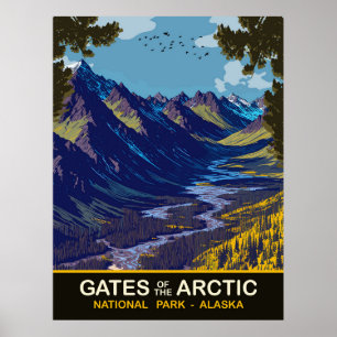 Tore der Arktis, Alaska, Reise Poster