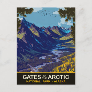 Tore der Arktis, Alaska, Reise Postkarte