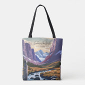 Tore der arktischen Vintage-Reise Illustration Tasche (Rückseite)