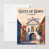 Tore der Dämmerung Litauen Postkarte (Vorne/Hinten)