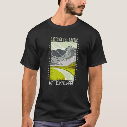 Tore des Arktischen Nationalparks Alaska beunruhig T-Shirt (Vorderseite)