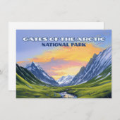 Tore des Arktischen Nationalparks Alaska Flat Card (Vorne/Hinten)