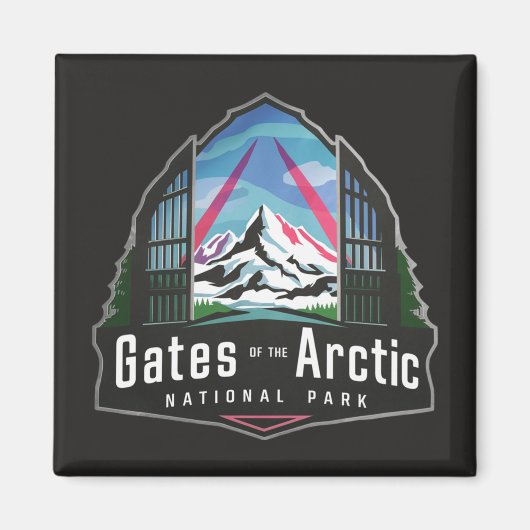 Tore des Arktischen Nationalparks Alaska Magnet (Vorne)