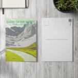 Tore des Arktischen Nationalparks Alaska Vintag Postkarte<br><div class="desc">Tore der arktischen Vektorgrafik in einem Fenster Stil Design. Der Park ist der nördlichste Nationalpark der Vereinigten Staaten,  ganz nördlich des Polarkreises.</div>