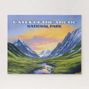 Tore des Arktischen Nationalparks Alaska Vintag Puzzle