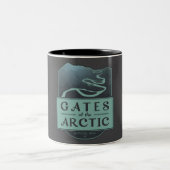 Tore des Arktischen Nationalparks - Alaska Zweifarbige Tasse (Mittel)