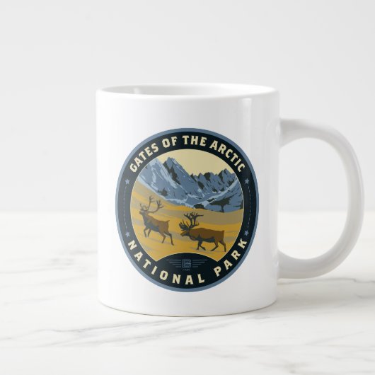 Tore des Arktischen Nationalparks Jumbo-Tasse (Rechts)