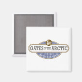 Tore des Arktischen Nationalparks Magnet (Vorderseite/Rückseite)