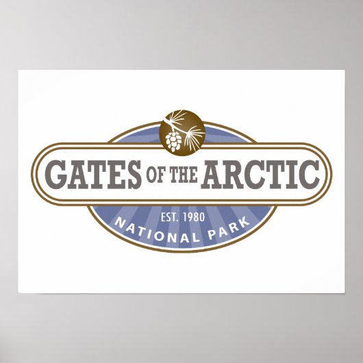 Tore des Arktischen Nationalparks Poster (Vorne)