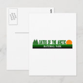 Tore des Arktischen Nationalparks Postkarte (Vorne/Hinten)