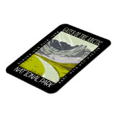 Tore des Arktischen Nationalparks Retro gestört Magnet (Linke Seite)