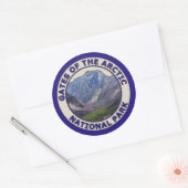 Tore des Arktischen Nationalparks Runder Aufkleber (Umschlag)