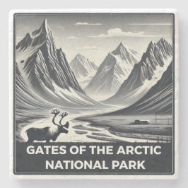 Tore des Arktischen Nationalparks Steinuntersetzer