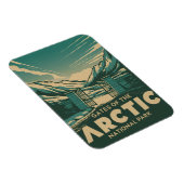 Tore des Arktischen Nationalparks Vintag Magnet (Rechte Seite)