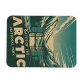 Tore des Arktischen Nationalparks Vintag Magnet (Horizontal)