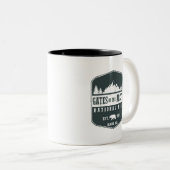 Tore des arktischen Nationalparks Zweifarbige Tasse (VorderseiteRechts)