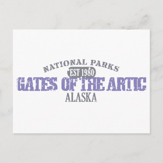 Tore des Artischen Nationalparks Postkarte (Vorderseite)