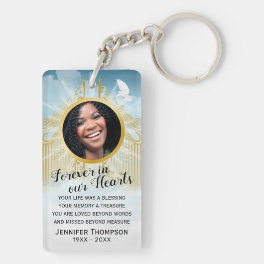 Tore des Himmels - Gedenkstätte Foto Schlüsselanhänger (Rückseite)