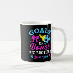 Tore oder Schleifen großer Bruder liebt dich Fußba Kaffeetasse