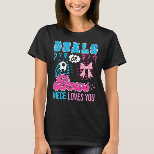 Tore oder Schleifen Nichte liebt dich Geschlecht E T-Shirt (Vorderseite)