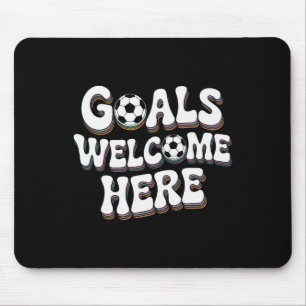 Tore sind hier willkommen Retro-Fußball _2 Mousepad